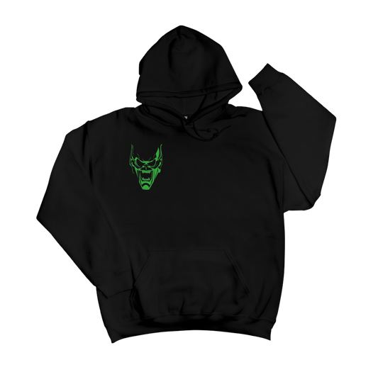Evil Emerald Elf Black Pull Over Hoodie